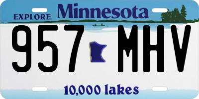 MN license plate 957MHV