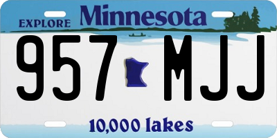 MN license plate 957MJJ
