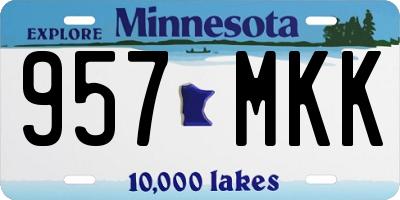 MN license plate 957MKK