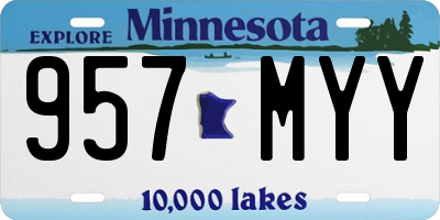 MN license plate 957MYY