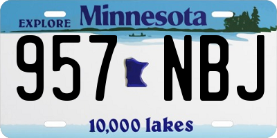 MN license plate 957NBJ
