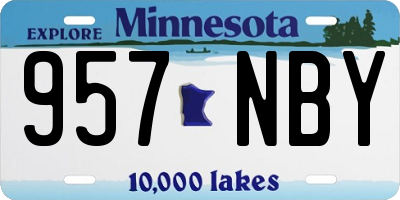MN license plate 957NBY