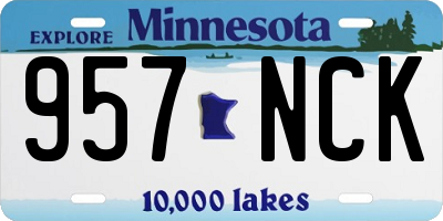 MN license plate 957NCK