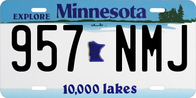 MN license plate 957NMJ