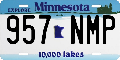 MN license plate 957NMP
