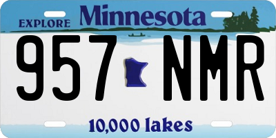 MN license plate 957NMR