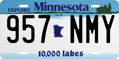 MN license plate 957NMY