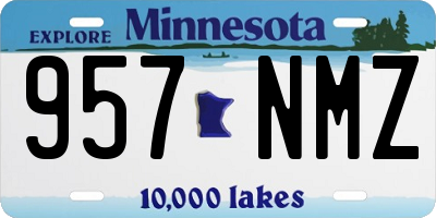 MN license plate 957NMZ