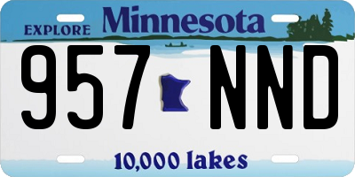 MN license plate 957NND