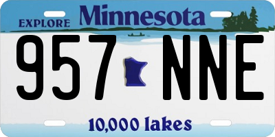 MN license plate 957NNE
