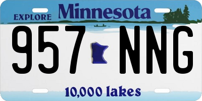 MN license plate 957NNG