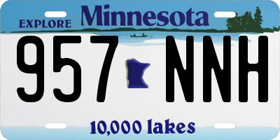 MN license plate 957NNH