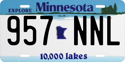 MN license plate 957NNL