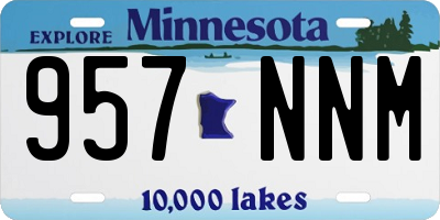 MN license plate 957NNM