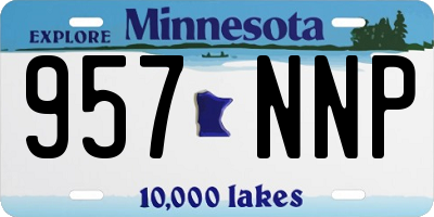MN license plate 957NNP