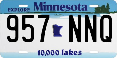MN license plate 957NNQ