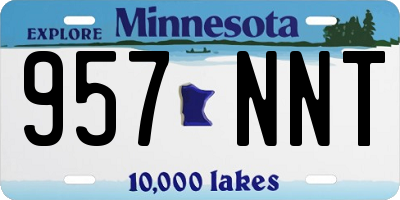 MN license plate 957NNT