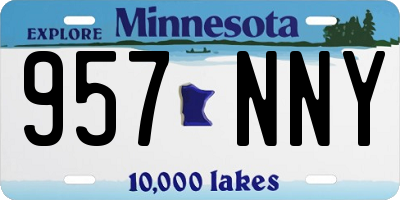 MN license plate 957NNY