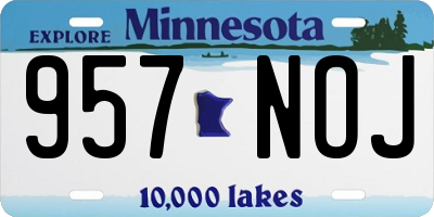 MN license plate 957NOJ