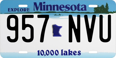 MN license plate 957NVU