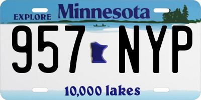 MN license plate 957NYP