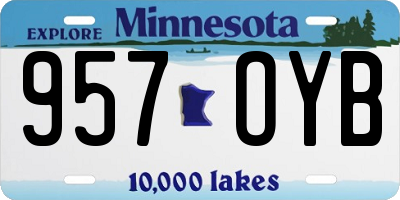 MN license plate 957OYB