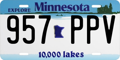MN license plate 957PPV