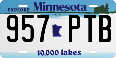 MN license plate 957PTB