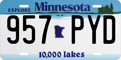MN license plate 957PYD
