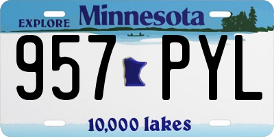 MN license plate 957PYL