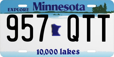 MN license plate 957QTT