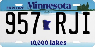 MN license plate 957RJI