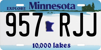 MN license plate 957RJJ
