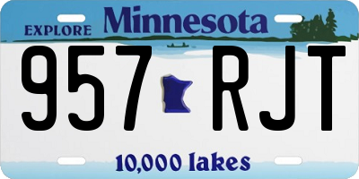 MN license plate 957RJT