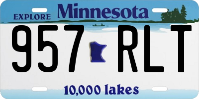 MN license plate 957RLT