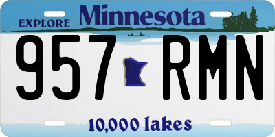 MN license plate 957RMN