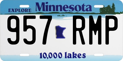 MN license plate 957RMP