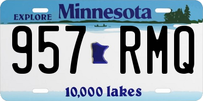MN license plate 957RMQ