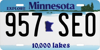 MN license plate 957SEO