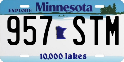 MN license plate 957STM