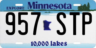 MN license plate 957STP