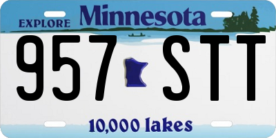 MN license plate 957STT