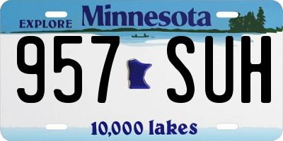 MN license plate 957SUH