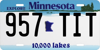 MN license plate 957TIT