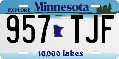 MN license plate 957TJF