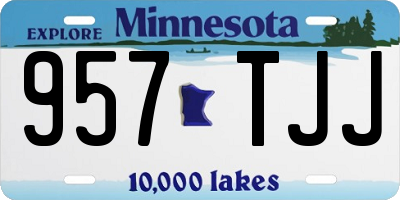 MN license plate 957TJJ
