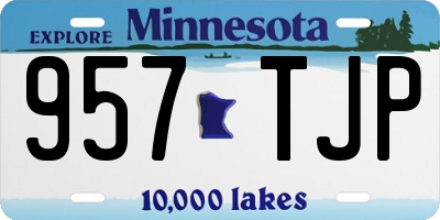 MN license plate 957TJP