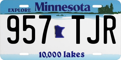 MN license plate 957TJR