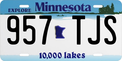 MN license plate 957TJS