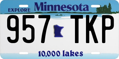 MN license plate 957TKP